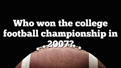 Who won the college football championship in 2007?