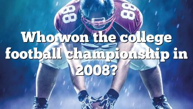 Who won the college football championship in 2008?