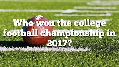 Who won the college football championship in 2017?