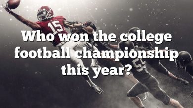 Who won the college football championship this year?