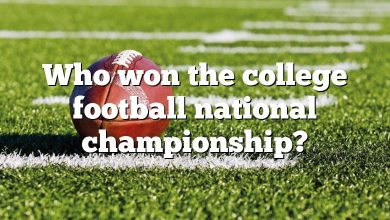 Who won the college football national championship?