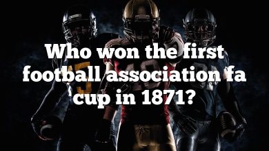 Who won the first football association fa cup in 1871?