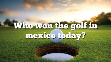 Who won the golf in mexico today?