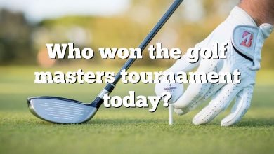 Who won the golf masters tournament today?