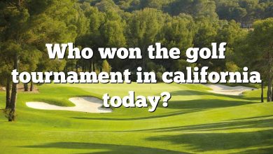 Who won the golf tournament in california today?