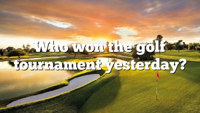 Who won the golf tournament yesterday?