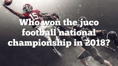 Who won the juco football national championship in 2018?