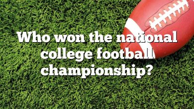 Who won the national college football championship?