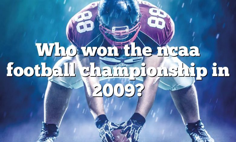 Who won the ncaa football championship in 2009?