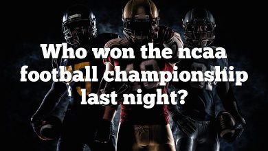 Who won the ncaa football championship last night?