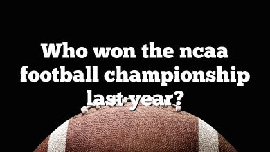 Who won the ncaa football championship last year?