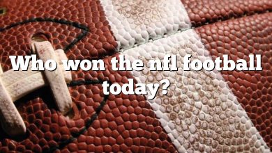 Who won the nfl football today?