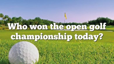 Who won the open golf championship today?