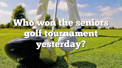 Who won the seniors golf tournament yesterday?