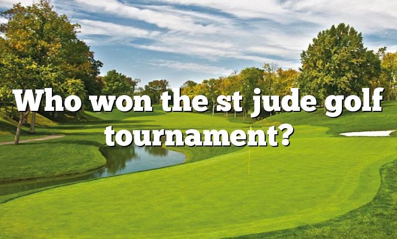 Who won the st jude golf tournament?