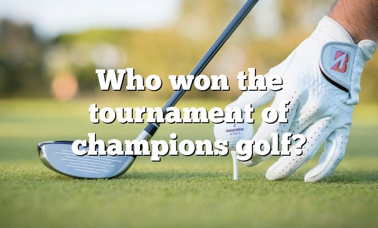 Who won the tournament of champions golf?