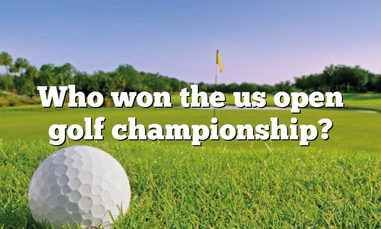 Who won the us open golf championship?