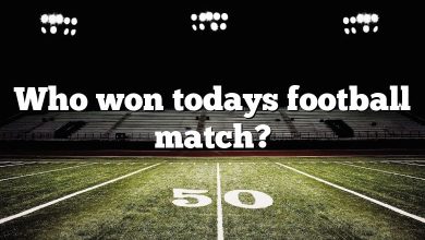 Who won todays football match?