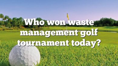 Who won waste management golf tournament today?