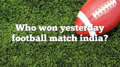 Who won yesterday football match india?