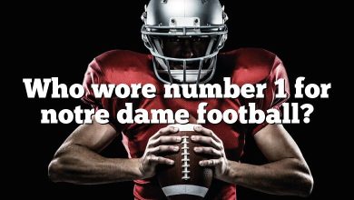 Who wore number 1 for notre dame football?