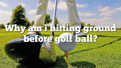 Why am i hitting ground before golf ball?