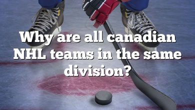 Why are all canadian NHL teams in the same division?