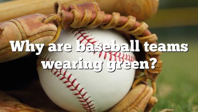 Why are baseball teams wearing green?