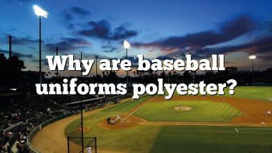 Why are baseball uniforms polyester?