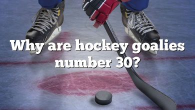 Why are hockey goalies number 30?