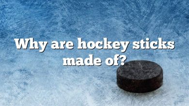 Why are hockey sticks made of?