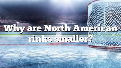 Why are North American rinks smaller?