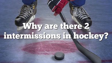 Why are there 2 intermissions in hockey?