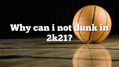 Why can i not dunk in 2k21?