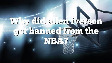 Why did allen iverson get banned from the NBA?