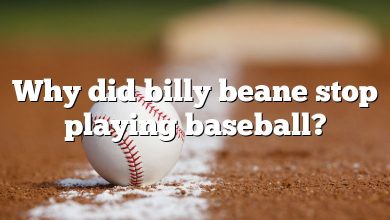 Why did billy beane stop playing baseball?