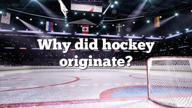 Why did hockey originate?