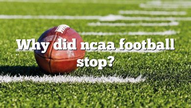 Why did ncaa football stop?