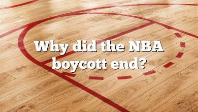 Why did the NBA boycott end?