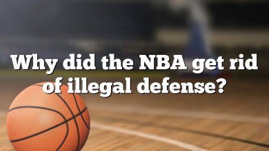 Why did the NBA get rid of illegal defense?