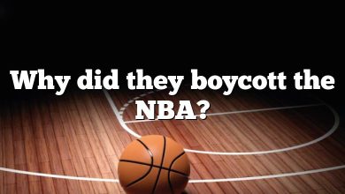 Why did they boycott the NBA?