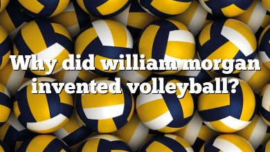 Why did william morgan invented volleyball?