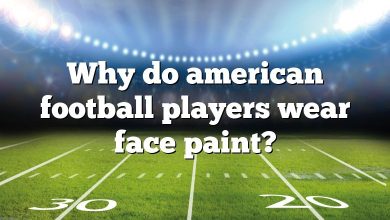 Why do american football players wear face paint?