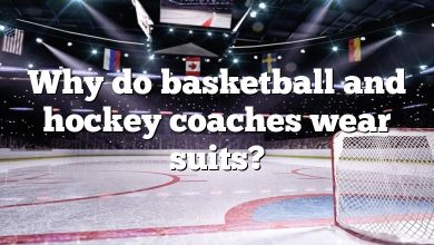 Why do basketball and hockey coaches wear suits?