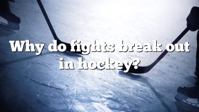 Why do fights break out in hockey?