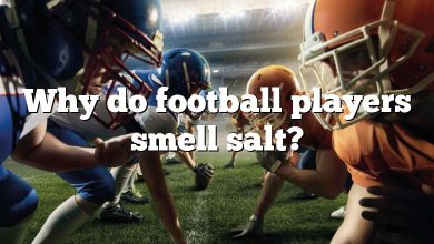 Why do football players smell salt?