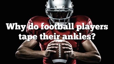 Why do football players tape their ankles?