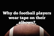 Why do football players wear tape on their elbows?