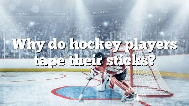 Why do hockey players tape their sticks?