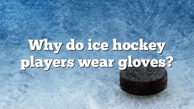 Why do ice hockey players wear gloves?